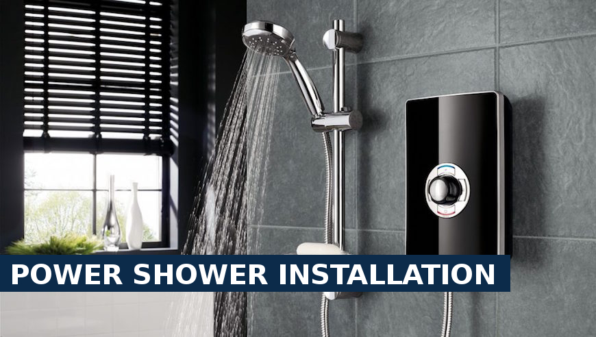 Power shower installation Romford